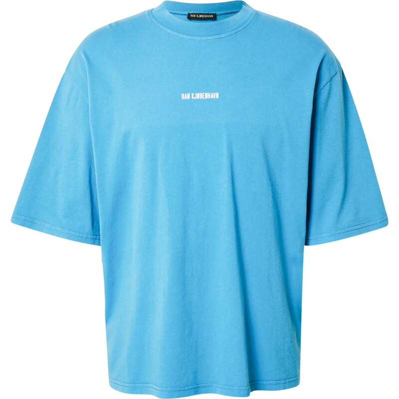 Han Kjøbenhavn Tričko azúrová / biela 63164038