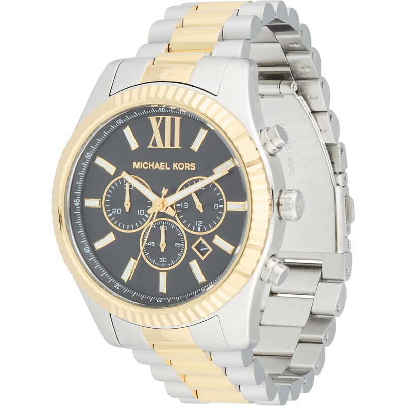 Michael Kors Analógové hodinky LEXINGTON zlatá / čierna / strieborná 62745385