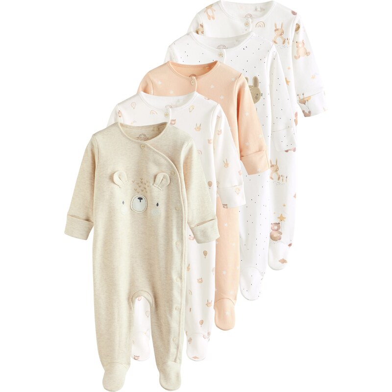 Next Pyžamo krémová / broskyňová / biela 65874685