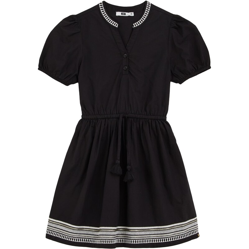 WE Fashion Šaty čierna / biela 63163851