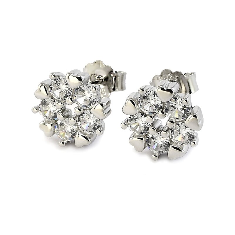 Strieborné náušnice Glare 738 62749902