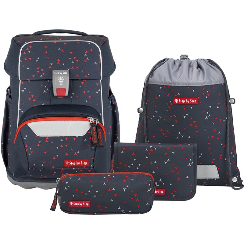 Step by Step BASIS - Školský 4 dielny set - Anthrazit Triangles 62929440