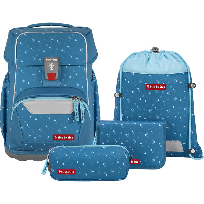 Step by Step BASIS - Školský 4 dielny set - Blue Hearts 62929445