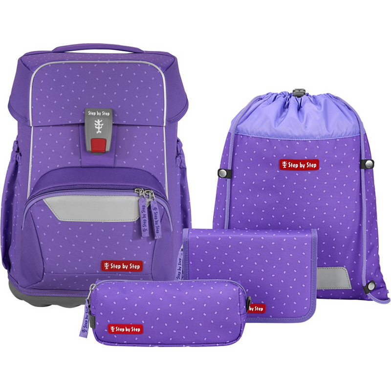 Step by Step BASIS - Školský 4 dielny set - Purple Konfetti 62929448