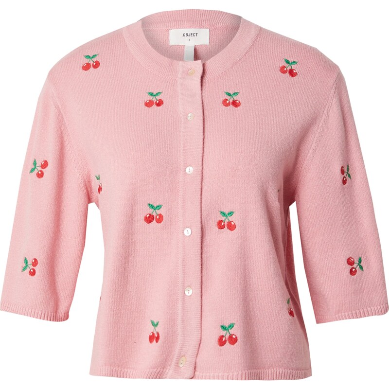 OBJECT Kardigán THESS zelená / ružová / červená / biela 63164327
