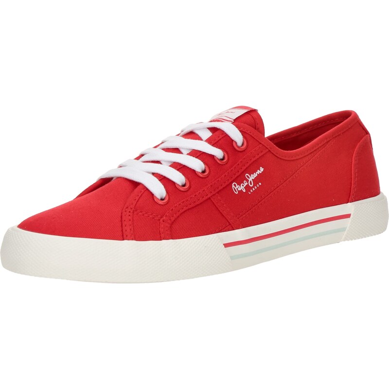 Pepe Jeans Nízke tenisky BRADY červená / biela 62761405