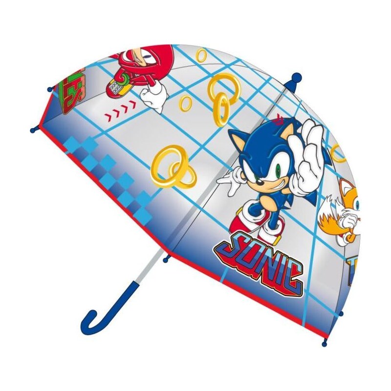 BASIC Detský dáždnik s modrou rukoväťou Sonic 65151714