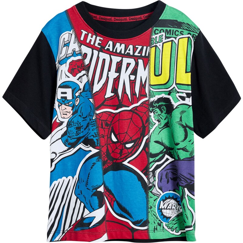 Desigual Tričko Marvel modrá / zelená / červená / čierna 62771895