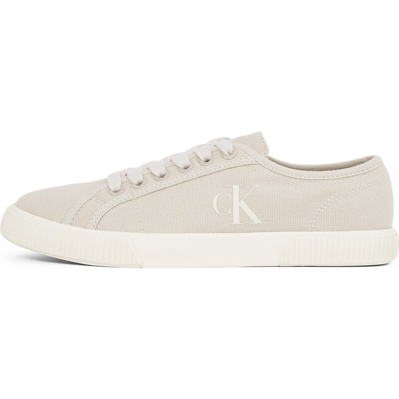 Calvin Klein Nízke tenisky ESS svetlobéžová / šedobiela 62771915
