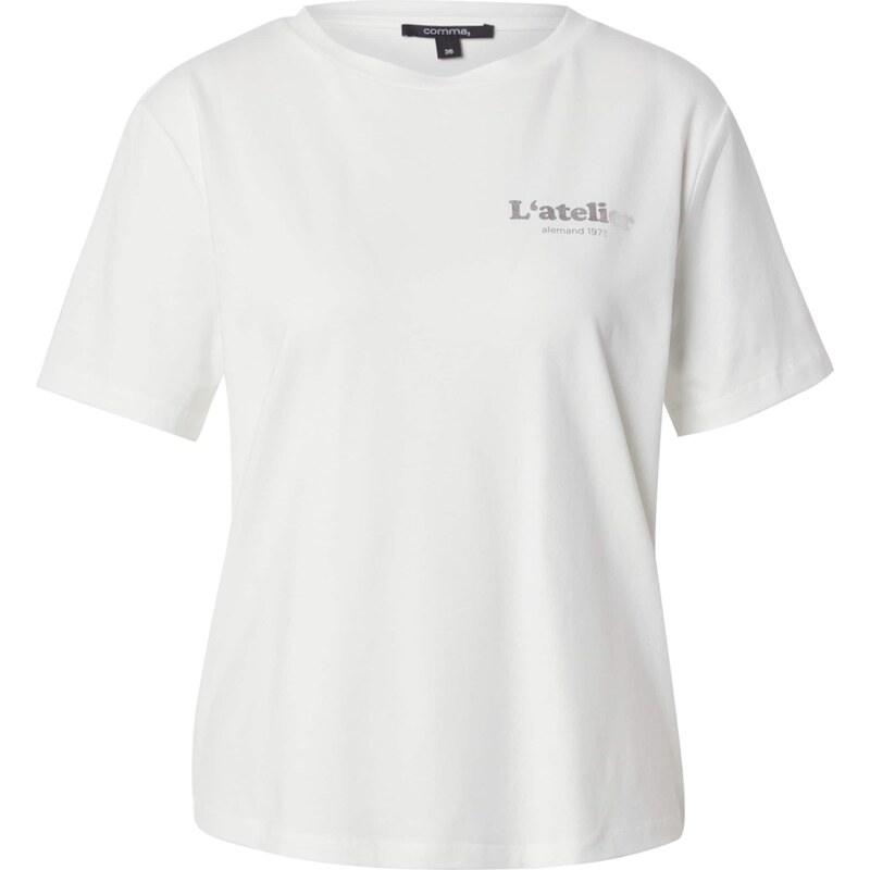 COMMA Tričko sivá / biela 62772336