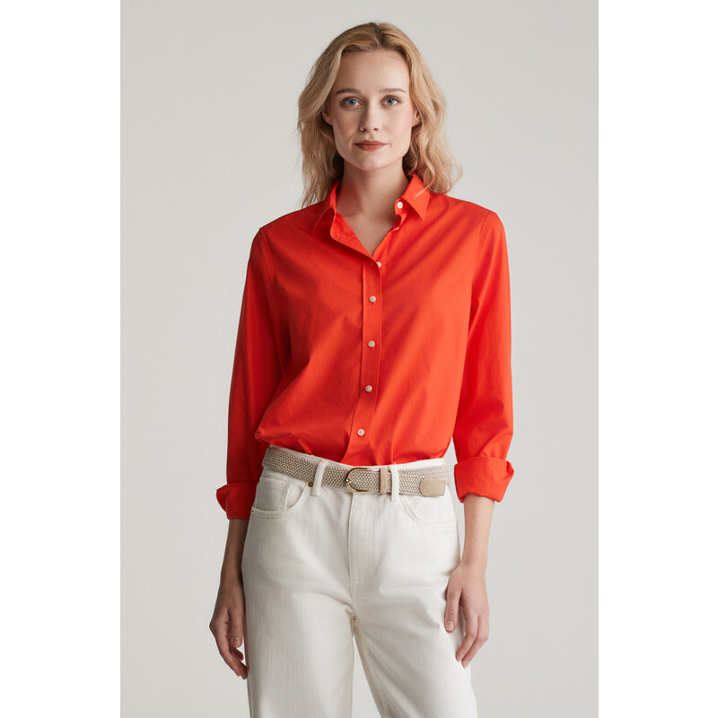 KOŠEĽA GANT REG POPLIN SHIRT ORANGE RED 62772588