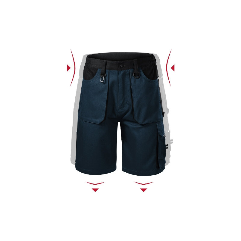 MALFINI, a.s. Woody pánske pracovné šortky námornícka modrá 62769668