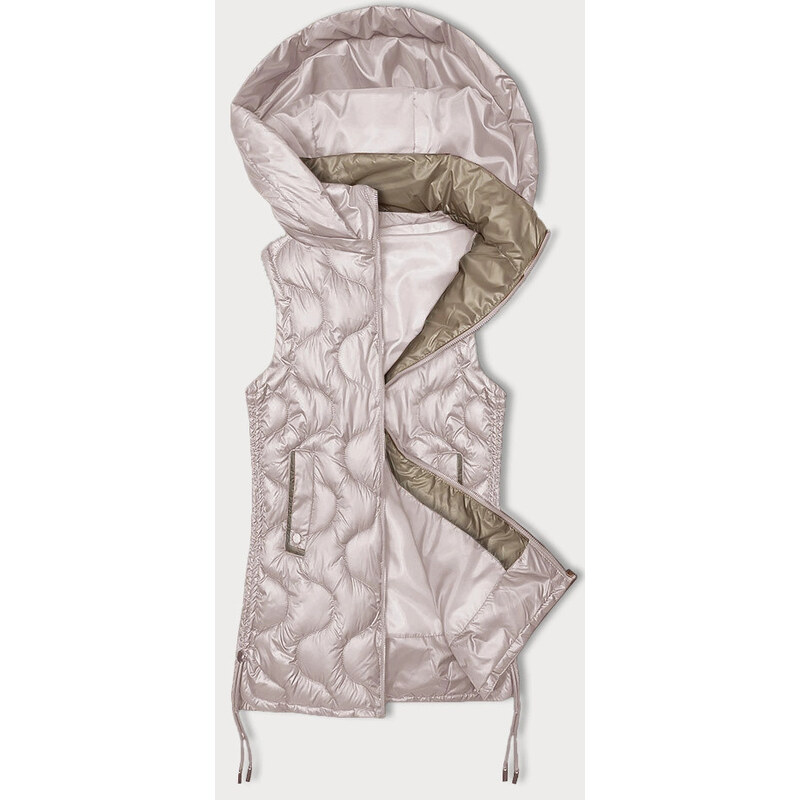Dámske prešívané šaty bez rukávov SWest pearl pink (B8337-51) 62769977
