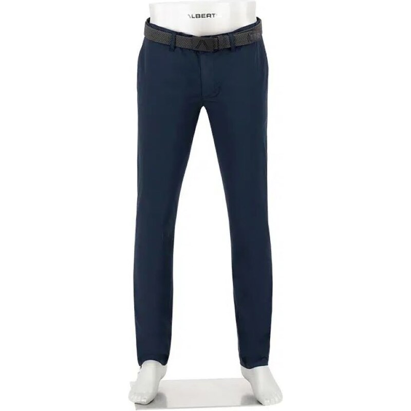 Pánske tmavomodré ultraľahké chino nohavice ALBERTO regular fit 62777722