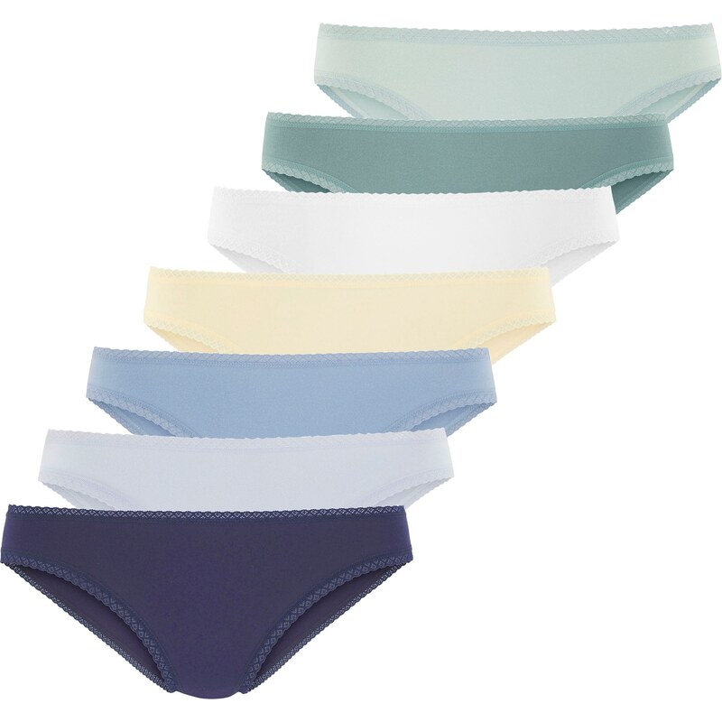 VIVANCE Nohavičky zafírová / svetlomodrá / svetložltá / biela 63156473