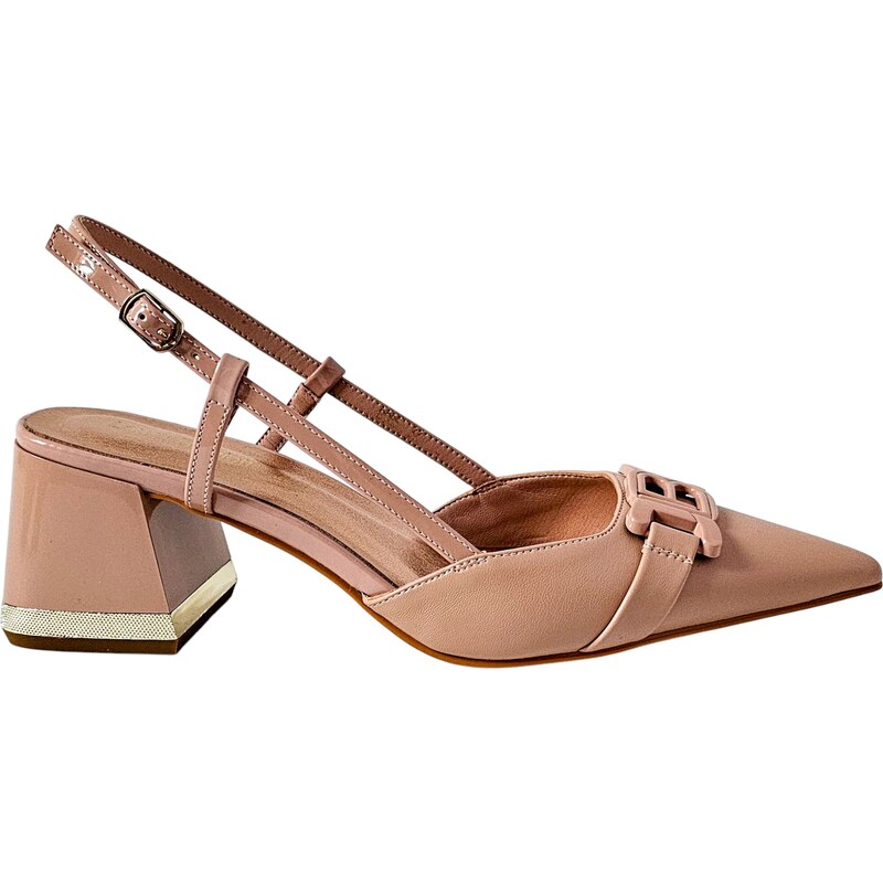 Telové slingback lodičky Laura Biagiotti HO Calf Nude 62788200