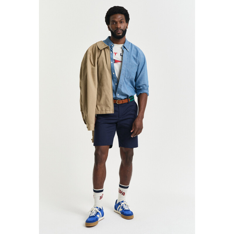 ŠORTKY GANT SLIM SPORTS SHORTS EVENING BLUE 62797502