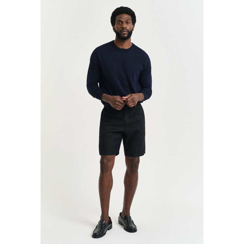 ŠORTKY GANT RELAXED LINEN DS SHORTS BLACK 62797505