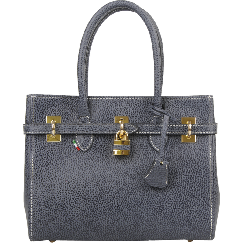 Modrá kožená talianska kabelka Azra Baby Blu NovaKabelka.sk 62796522