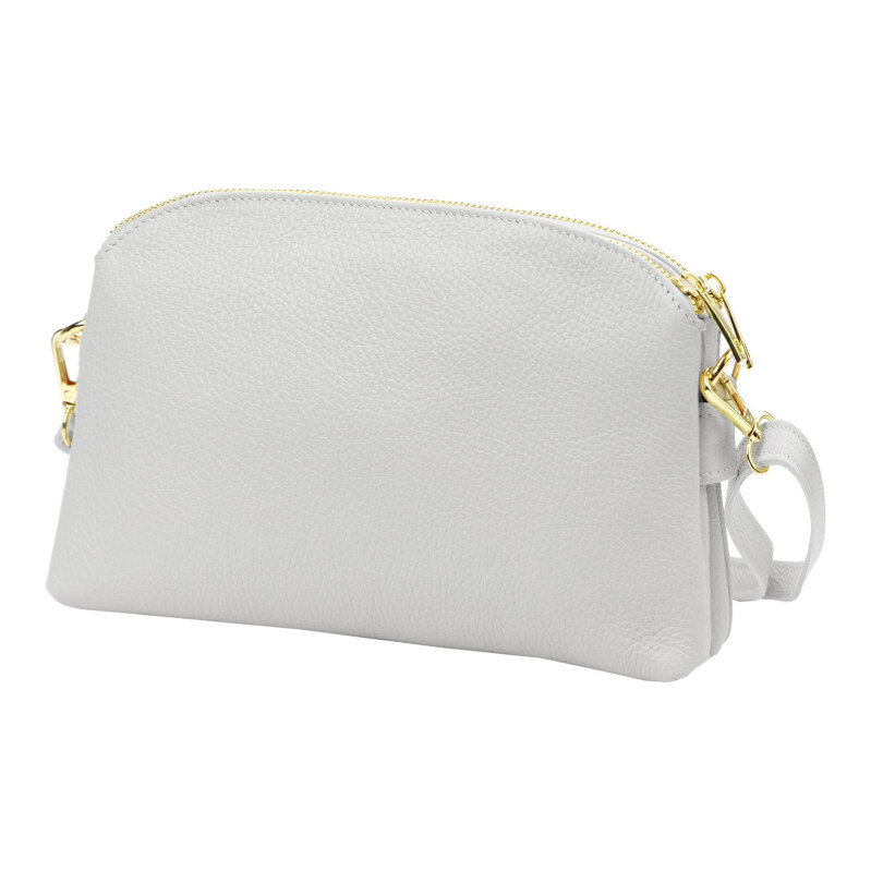 Kožená kabelka Luka sivá KZ56705 62796562