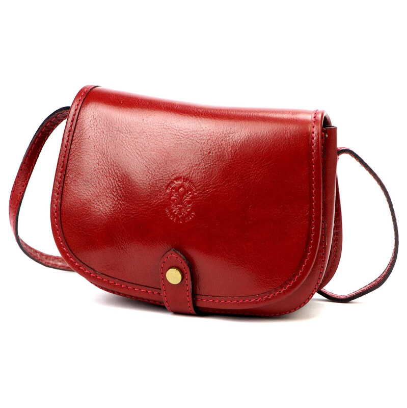 Kožená kabelka Florence červená KZ56685 62796563