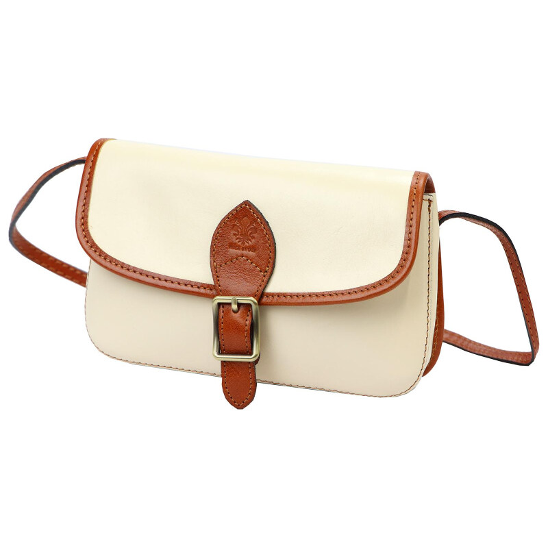 Kožená kabelka Florence béžová KZ56691 62796572