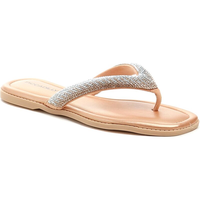 Piccadilly 508039-7 zlato ružové dámske žabky 62797475