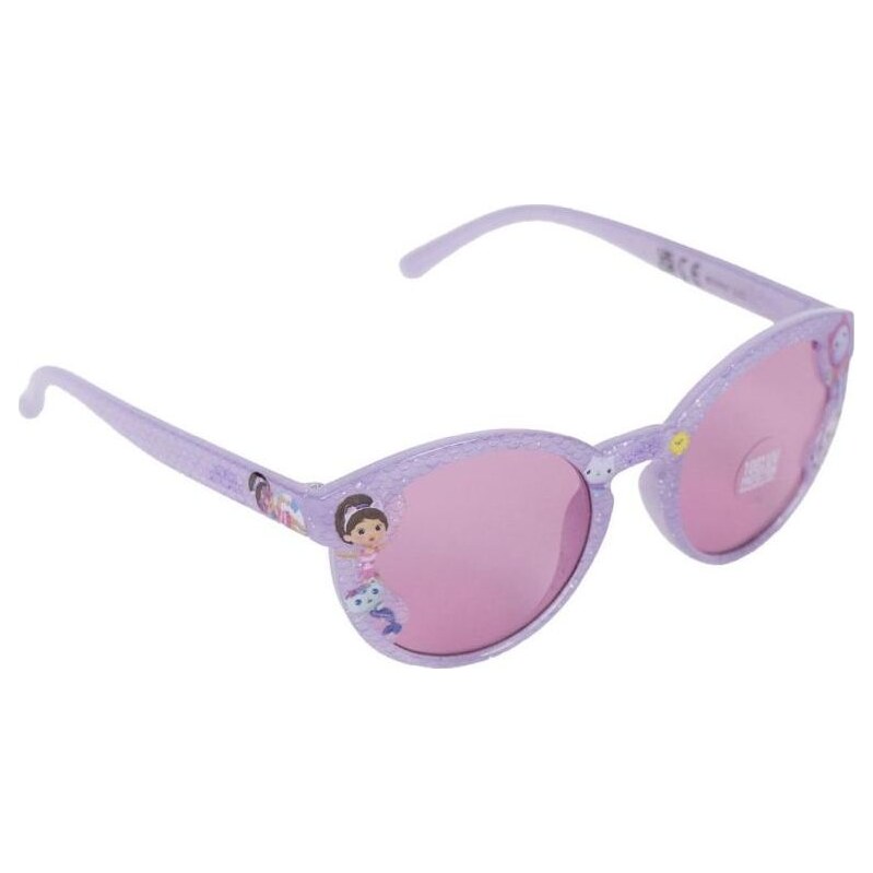 Gabby´s Dollhouse Detské fialové slnečné okuliare s trblietavými 65151717