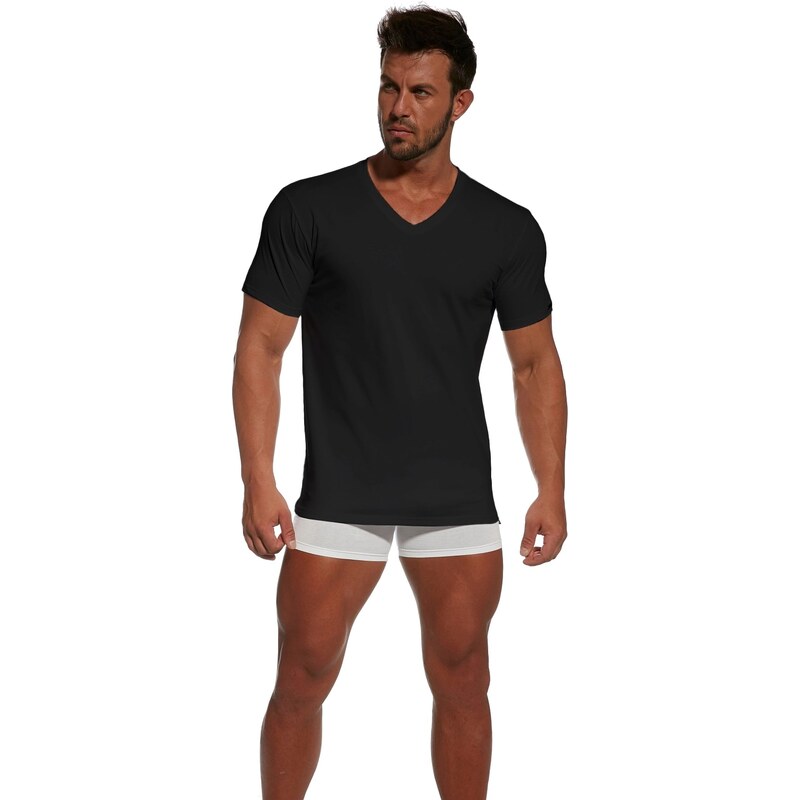 CORNETTE Pánske tričko 201 Authentic new black plus 58992170