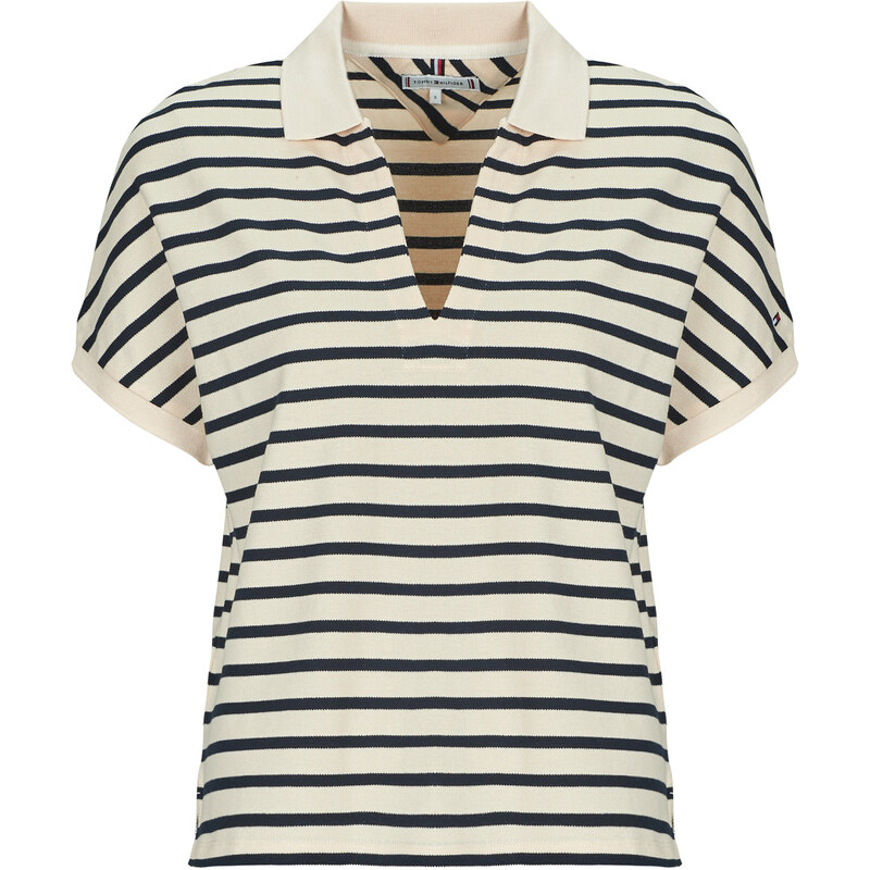Tommy Hilfiger Polokošele s krátkym rukávom LYOCELL OPEN-NK RELAXED 62810101