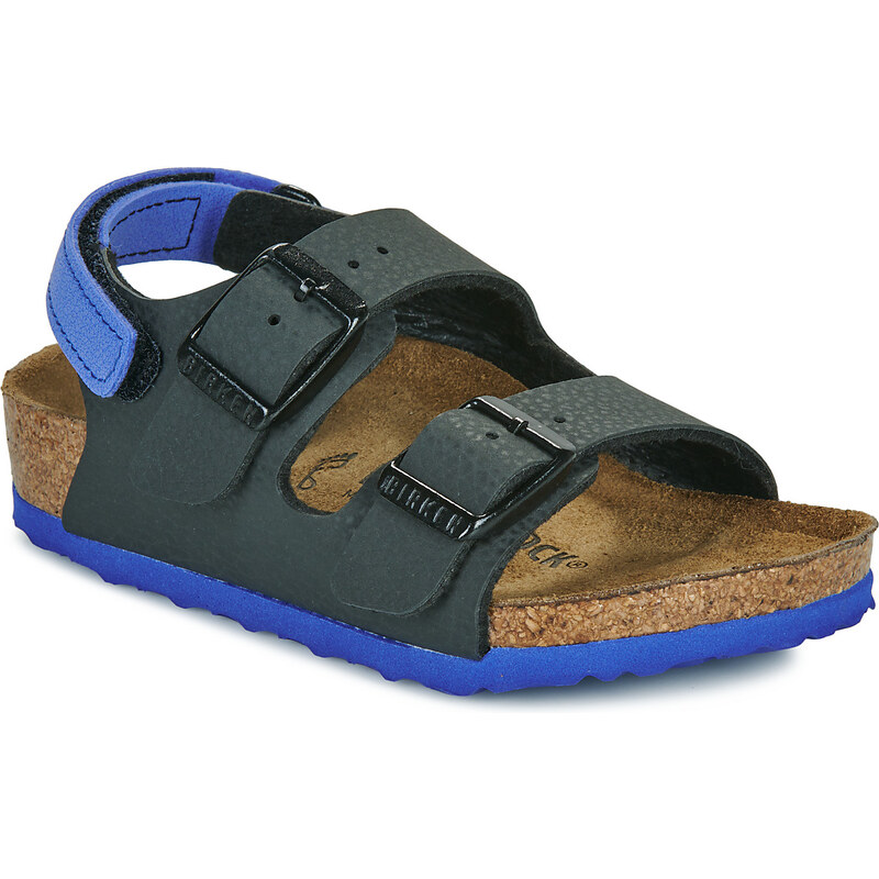 BIRKENSTOCK Sandále Milano AS Kids BF Desert Soil Black/UBlu 62815865