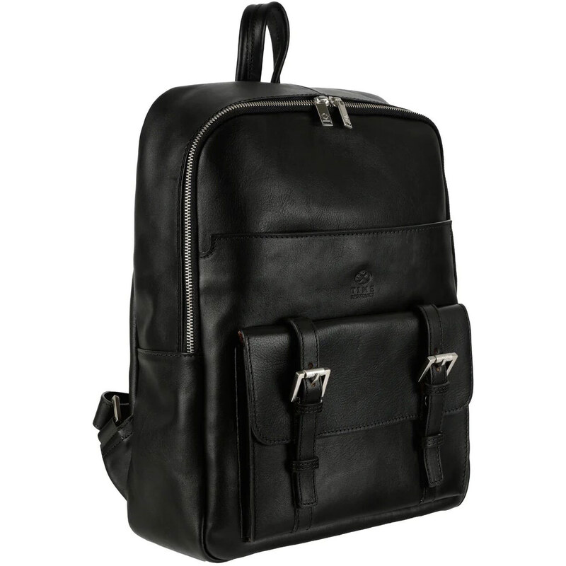 Glara Veľký kožený unisex batoh Premium 23558513