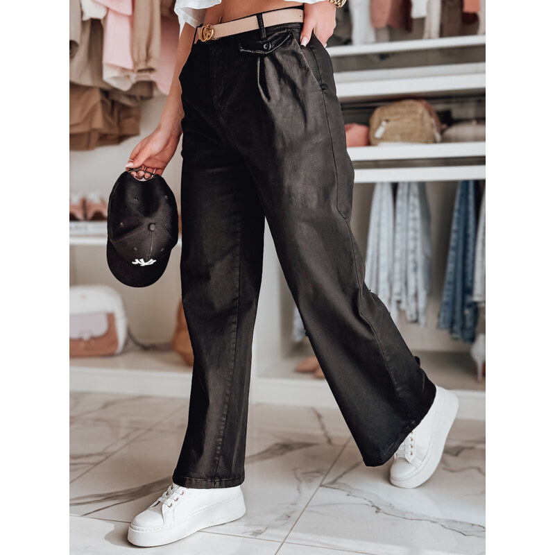 DStreet Dámske nohavice wide leg MOBISKA čierne 64678057