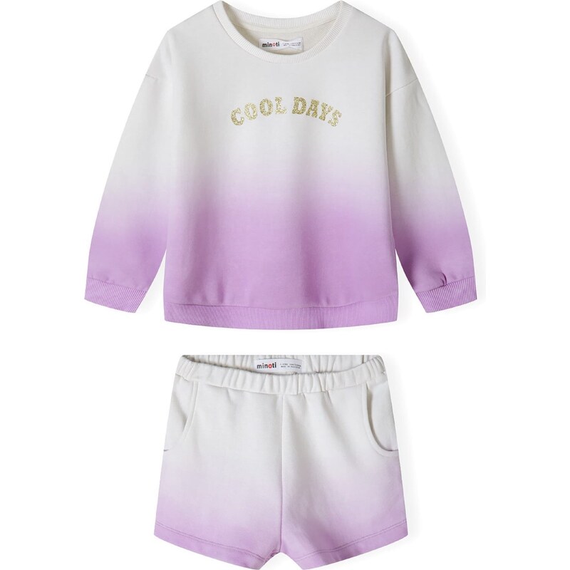 MINOTI Joggingová súprava zlatá / levanduľová / pastelovo fialová 63145832