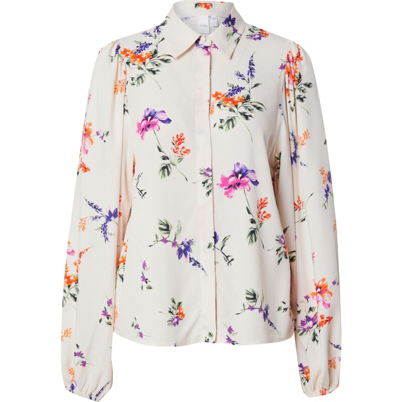 YAS Blúzka YASASINA svetlosivá / olivová / fialová / oranžová 63164835