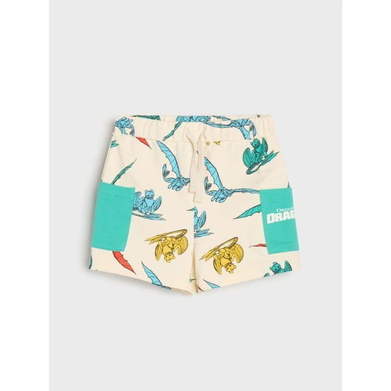 Sinsay - Kraťasy How to train your dragon - krémová 65749874