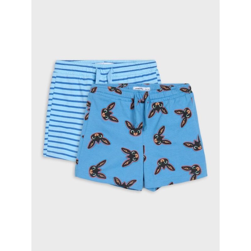 Sinsay - Súprava 2 šortiek Bing - svetlomodrá 65759689