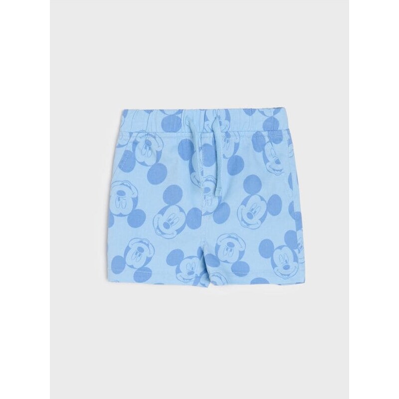 Sinsay - Rifľové kraťasy Mickey Mouse - modrá 65760088