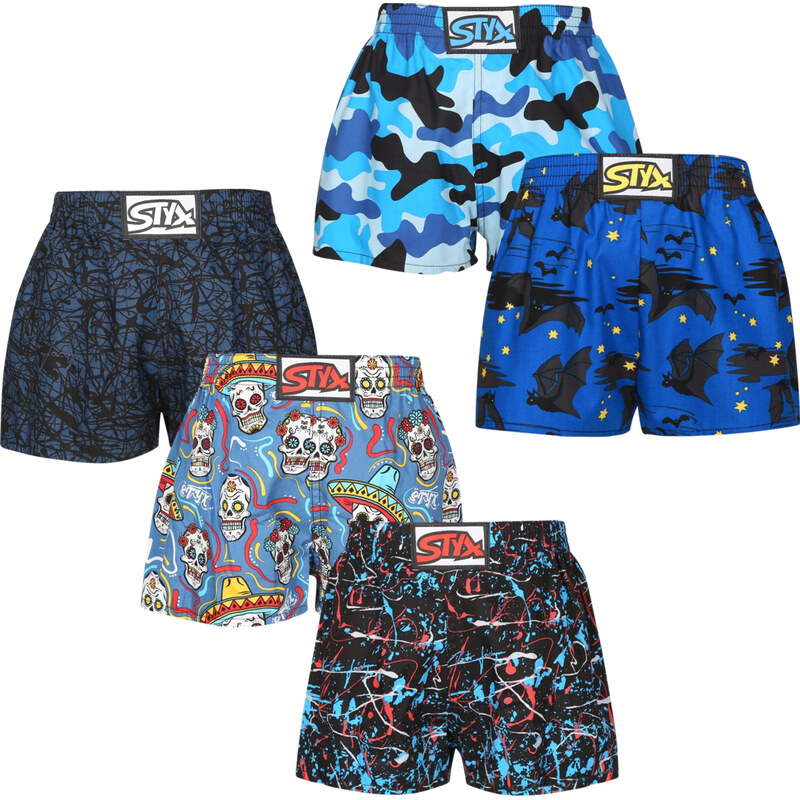 5PACK detské trenky Styx art klasická guma viacfarebné (5J1790146) 6-8 66060808