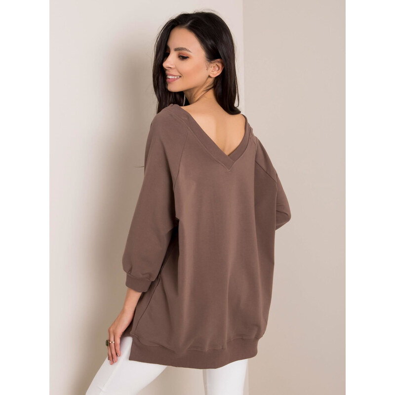 FPrice Blúzka RV BL 5676.09 svetlohnedá 49733684