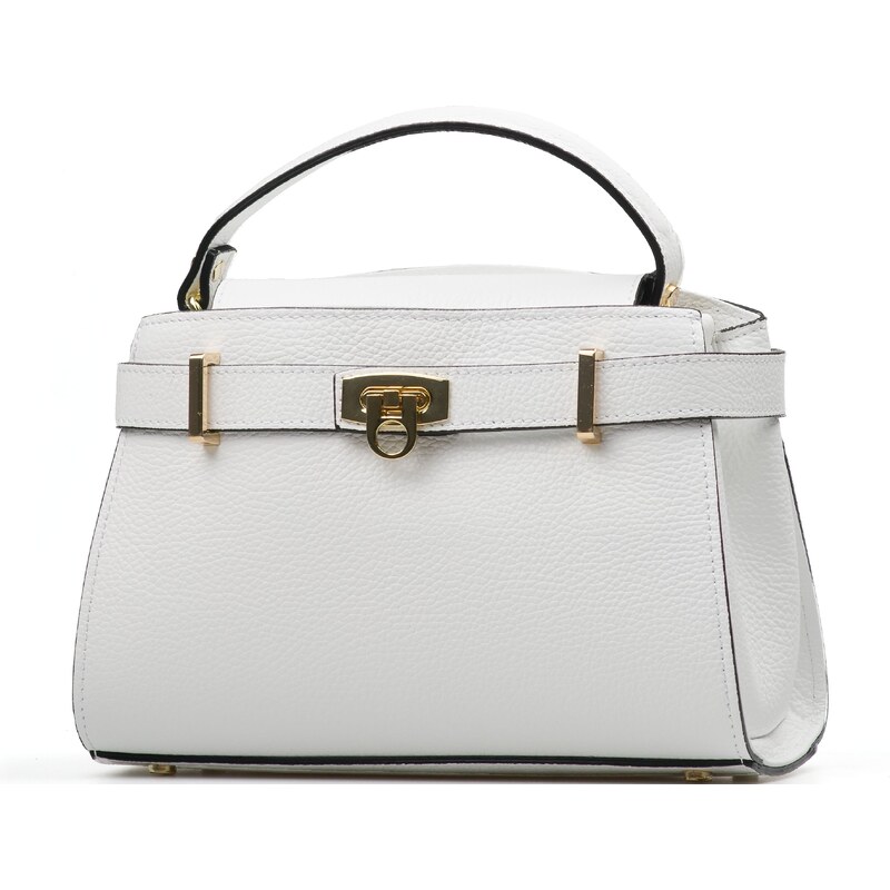 Blaire Kožená kabelka Camerona biela 64987624