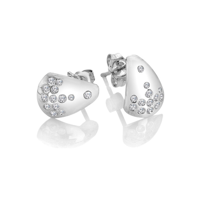 Hot Diamonds Dizajnové strieborné náušnice s diamantmi a topásami 66585220