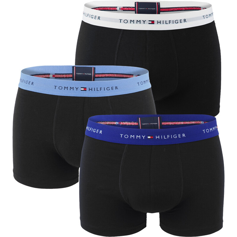 TOMMY HILFIGER - boxerky 3PACK signature cotton essentials dark color 62839665