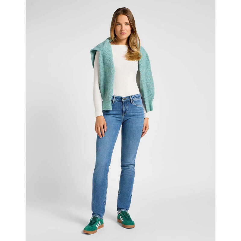 Dámske džínsy LEE Marion Straight in Holding Back 112355240 62839761