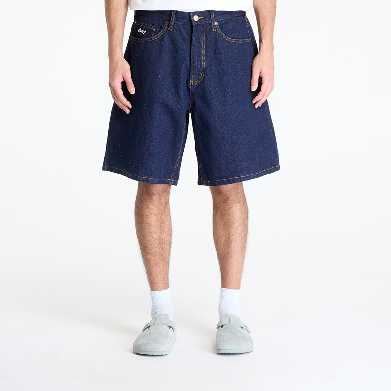 OBEY Clothing Šortky OBEY Bigwig Baggy Denim Short Rinse Indigo W33 62841128