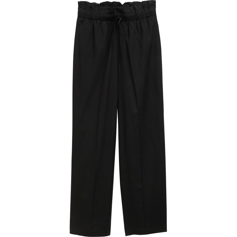 TOM TAILOR DENIM Plisované nohavice čierna 62847455