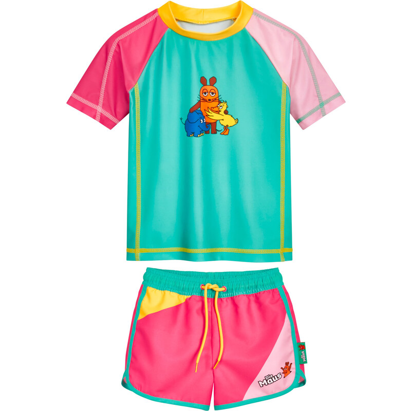 PLAYSHOES Ochrana proti UV žiareniu DIE MAUS Freunde tyrkysová / žltá 62847495