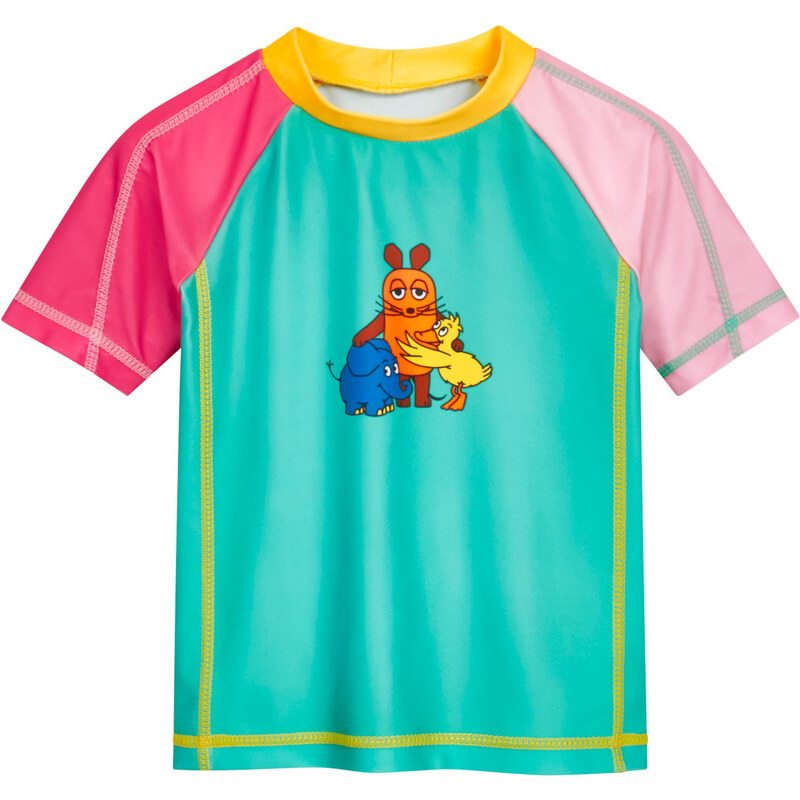 PLAYSHOES Ochrana proti UV žiareniu Die Maus Freunde žltá / neónovo 62847500