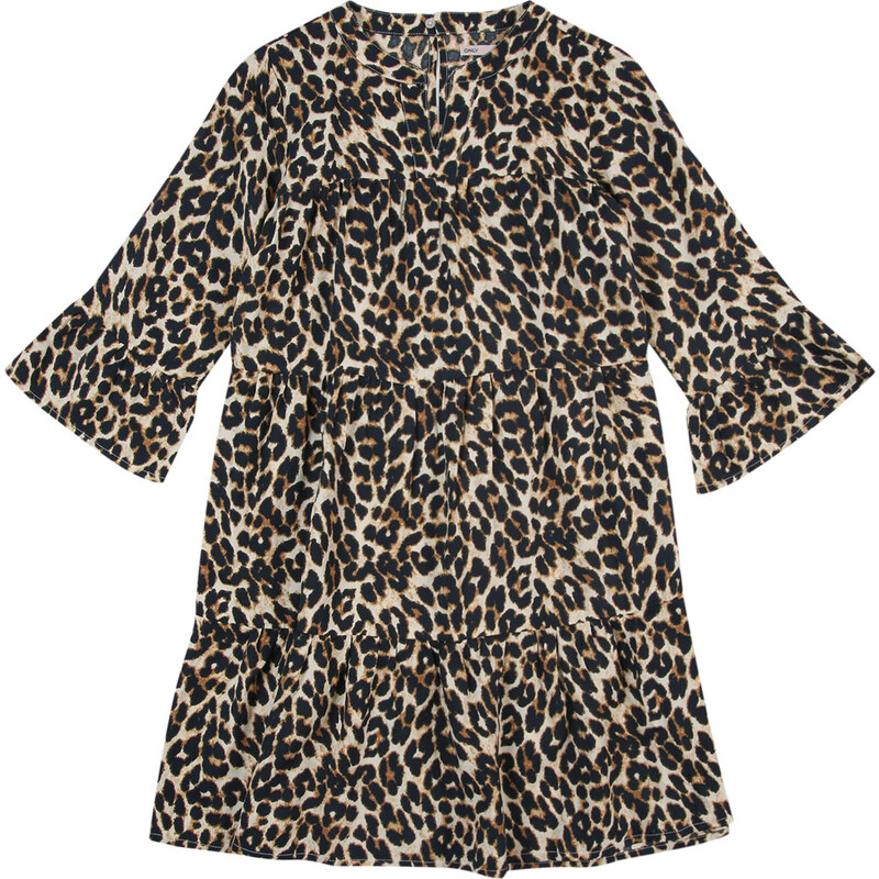 ONLY GIRLS Šaty KOGGLOW ALBERTE nebielená / karamelová / čierna 62902640