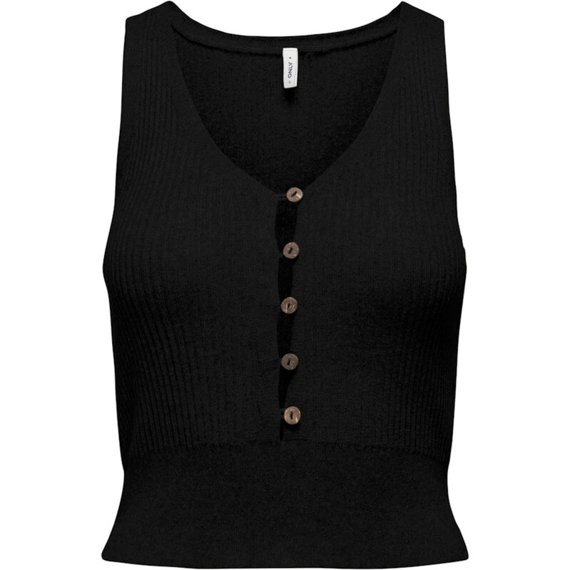 ONLY Vyšívaný top ONLLina čierna 63135343